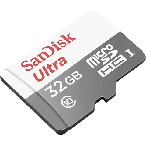 SanDisk Ultra 32GB, 64GB, 256GB, 512GB, 100MB/s MicroSDHC / UHS-I Memory Card 256, Class 10 Support CCTV Camera , Mobile, DSLR Etc - 32 GB