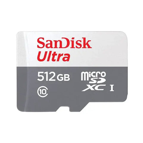 SanDisk Ultra 32GB, 64GB, 256GB, 512GB, 100MB/s MicroSDHC / UHS-I Memory Card 256, Class 10 Support CCTV Camera , Mobile, DSLR Etc - 512 GB